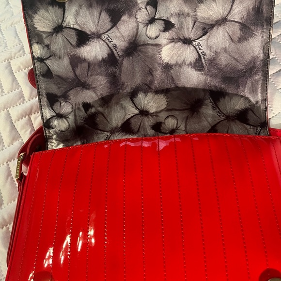 Ted Baker Red Patent Bag - Picture 7 of 14